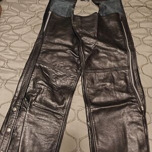 Black Leather Chaps